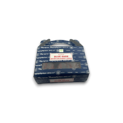SATYA Conos de Reflujo Blue Sage - Blackflow Dhoop Cones - Cajita de 24 conos