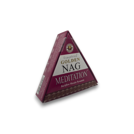 GOLDEN NAG Reflux Cones Meditation - Blackflow Räucherkegel - 10 Kegel