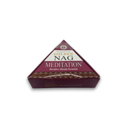 GOLDEN NAG Reflux Cones Meditation - Blackflow Räucherkegel - 10 Kegel