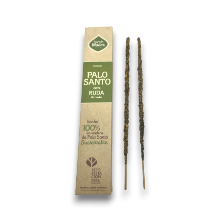 Palo Santo Incense with Rue Sagrada Madre - Sahumerio 8 thick sticks