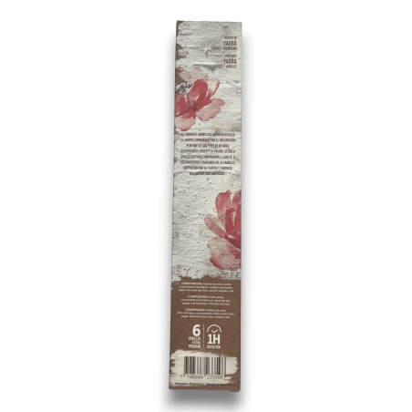 Artisanal Yagra Rose Vanille Weihrauch Sagrada Madre - 6 Premium Stäbchen