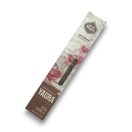 Artisanal Yagra Rose Vanille Weihrauch Sagrada Madre - 6 Premium Stäbchen