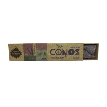 Coni Antistress Lavanda e Fiori di Viola Sacra Madre - Coni Artigianali - 8 coni