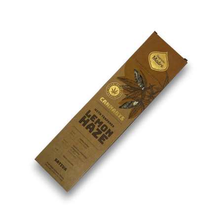 Sagrada Madre Cannabis Lemon Haze Sativa Incense - Incenso fatto a mano 6 bastoncini spessi - Non contiene CBD o THC
