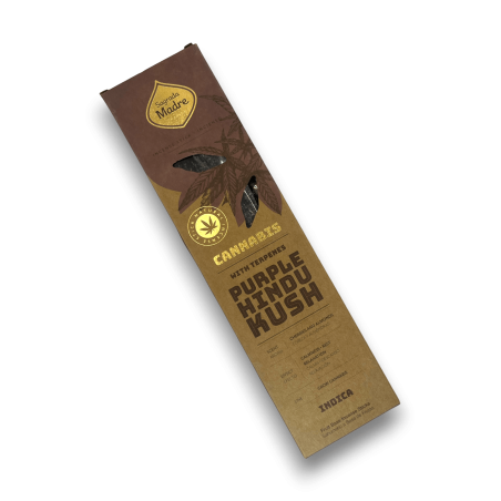 Purple Hindu Hindu Kush Indica Sagrada Madre Cannabis Incense - Artisan Incense 6 thick sticks - Does not contain CBD or THC