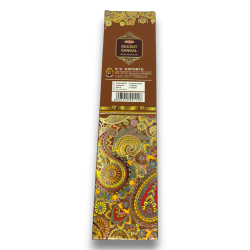 Incienso Tridev Sandalo Decent Sandal - Natural Incense Sticks - 10 varillas gruesas