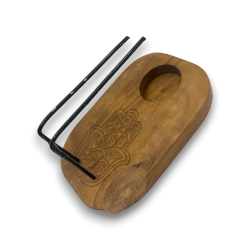 Palo Santo Design Hamsa Teak Holzofen - 15x10cm...