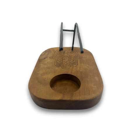 Palo Santo Palo Projekt Hamsa Drewno Tekowe - 15x10cm - Ręcznie robione
