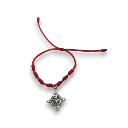 Pulsera Nudo de Bruja y 7 nudos cuerda roja - HOSTENATURA