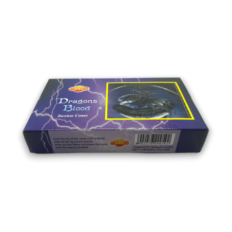 Dragon's Blood Incense Cones SAC Dragons Blood Incense Cones - 1 pack of 10 cones