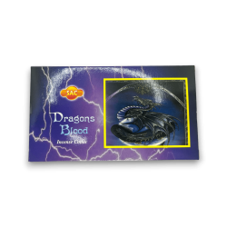 Conos de Incienso Sangre de Dragón SAC Dragons Blood Incense Cones - 1 cajetilla de 10 conos