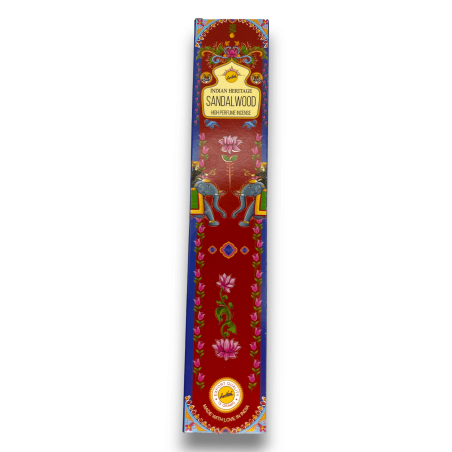 Kadzidło z drzewa sandałowego Golden India Sree Vani Indian Heritage - 1 opakowanie 15gr.