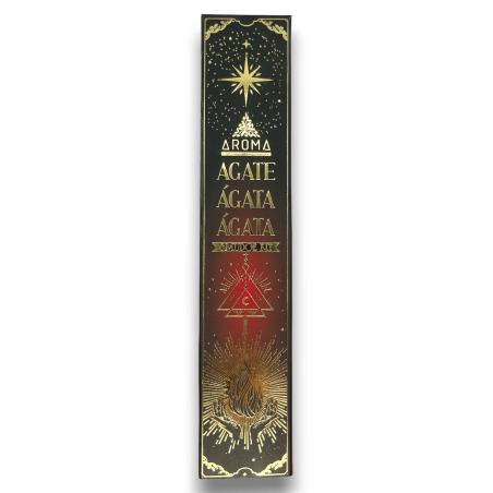 Agate Incense AROMA Smudge Crystal Incense Kit - Kadzidełka z minerałami - 1 opakowanie 20gr.