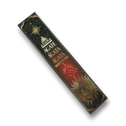Agate Rökelse AROMA Smudge Crystal Rökelse Kit - Rökelsepinnar med mineraler - 1 ask med 20gr.