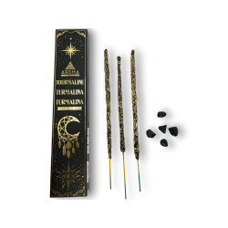 トルマリン香AROMA Smudge Crystal お香キット - ミネラル入りお線香 - 20gr 1 箱。