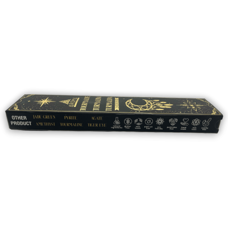 Tourmaline Incense AROMA Smudge Kit Incense Crystal - Incense sticks with minerals - 1 box of 20gr.