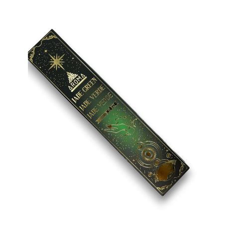 Encens Jade Verd AROMA Smudge Kit Encens Crystal - Barretes d'encens amb minerals - 1 capseta de 20gr.