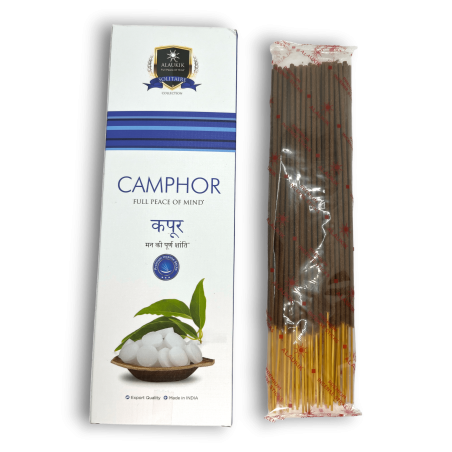 Alaukik Kamferwierook - Kamfer - Grootverpakking 90gr - 55-65 stokjes - Gemaakt in India