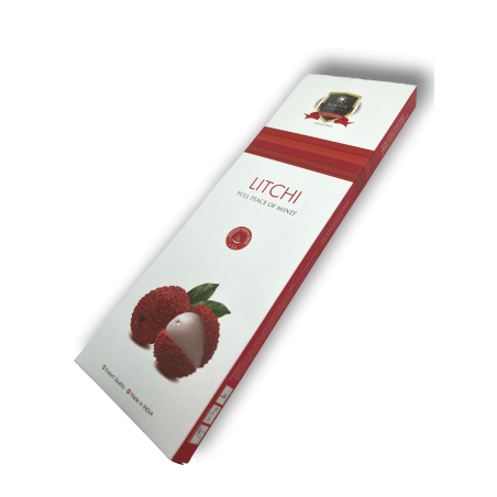Alaukik Litchi rökelse Storpack 90gr - 55-65 pinnar - Tillverkad i Indien