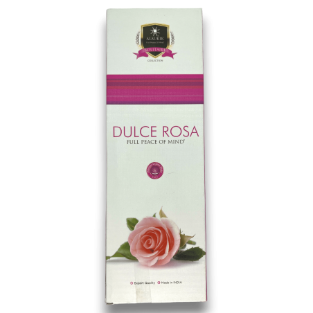 Alaukik Sweet Rose Incense - Large Pack 90gr - 55-65 sticks - Made in India