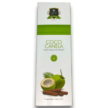 Alaukik Coconut Cinnamon Incense - Coconut Cinnamon - Large Pack 90gr - 55-65 sticks - Made in India