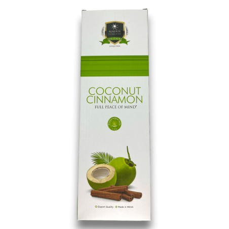 Encens Alaukik Coco Canyella - Coconut Cinnamon - Paquet Gran 90gr - 55-65 varetes - Fet a Índia