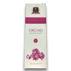アラウキック オーキッド インセンス - 蘭 - 大パック 90gr - 55-65 スティック - インド製