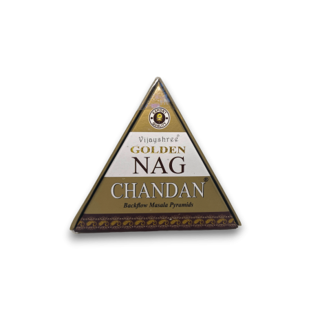 GOLDEN NAG Cones de refluxo Chandan - Cones de incenso Blackflow - 10 cones
