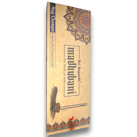 Incense Rope Nag Champa Madhubani Sri Sugandhi - Incense Rope with Stand - Premium Quality