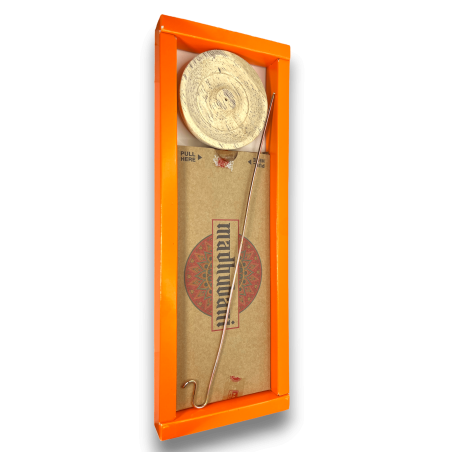 Incienso Rope Gokulam Madhubani Sri Sugandhi Rosa - Incienso Rope con Soporte - Calidad Premium