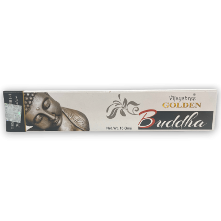 Incenso Golden Buddha Fragrância GOLDEN Vijayshree - 1 Caixa de 15gr.