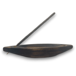 HOSTENATURA حامل بخور مصنوع يدويًا من خشب الساج...