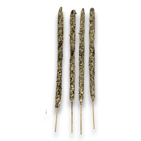 البخور الأرز والعشب الحلو بيان الطاقة Sree Vani Power Cedar & Sweet-Grass - البخور المصنوع يدويًا - 4 أعواد سميكة