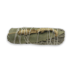 Atado de Salvia Blanca, Eucalipto y Gengibre Smudge Made in México - Atado de Hierba 10cm
