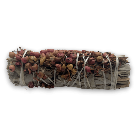 Sauge blanche et Smudge Pirul Seed Bundle Made in Mexico - Grass Bundle 10cm