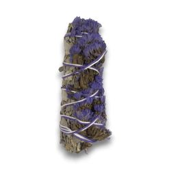 Fascio di salvia viola smudge prodotto in Messico - Fascio di erbe 10 cm