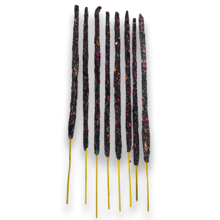 Sept Chakras AROMA Kit 7 Chakras - Bâtonnets d’Encens et 7 Bombes Fumées Activées Eco faites à la main