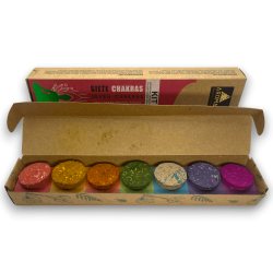 Seven Chakras Kit AROMA 7 Chakras - Rökelsepinnar och 7 aktiverade defuming-lökar Eco Artisanal