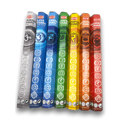 HEM 7 Chakras Seven Chakras Incense Set - 7 paket med 20 pinnar