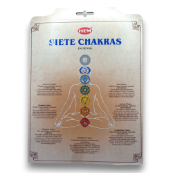 HEM 7 Chakras Seven Chakras Incense Set - 7 paket med 20 pinnar