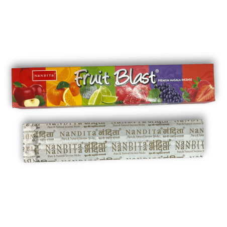 Incienso Nandita Fruit Blast - Premium Masala Incense 1 cajetilla de 15gr.