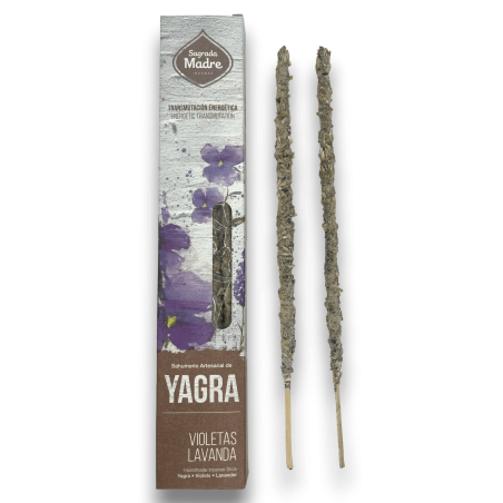 Yagra Wierook Viooltjes Lavendel Heilige Moeder Handgemaakte Sahumerio