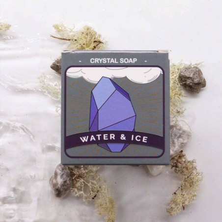 Jabón Elemental de Cristal Elemento Agua - Jabón con Mineral en el Interior