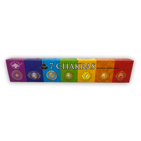 Incienso 7 Chakras Green Tree - Premium Masala Sticks - 1 cajetilla de 15gr.
