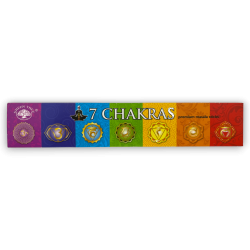 Incienso 7 Chakras Green Tree - Premium Masala Sticks - 1 cajetilla de 15gr.
