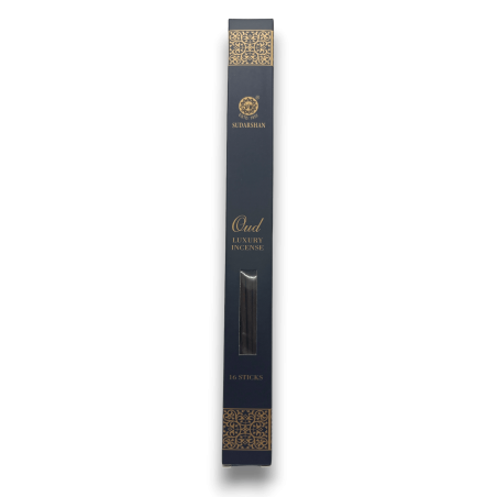Incenso de luxo Oud Sudarshan - 16 palitos