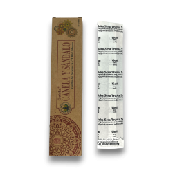 Incenso Biologico alla Cannella e Legno di Sandalo GOLOKA Cannella e Legno di Sandalo - Incenso Masala Naturale - 1 scatola da 1