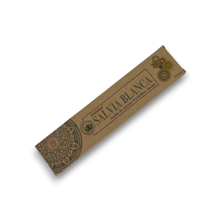 Encens Sauge Blanche Bio GOLOKA Sauge Blanche - Encens Masala Naturel - 1 sachet de 15gr