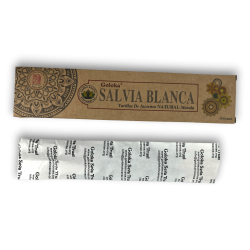GOLOKA Biała Szałwia Organiczne Kadzidło Biała Szałwia - Naturalne Kadzidło Masala - 1 opakowanie 15gr