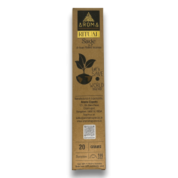 Incenso rituale alla salvia AROMA Ritual Sage - scatola da 20 grammi con messaggio ispiratore